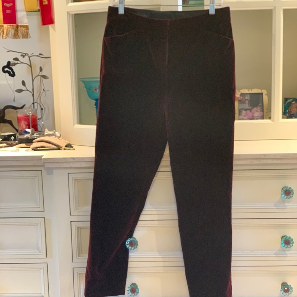 Brooks Brothers Velvet Wine Women's Pants